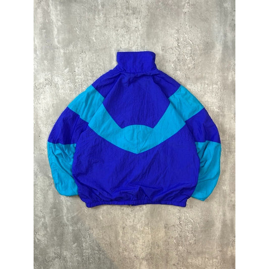 Vintage 80s/90s Nike Embroidered Logo Full Zip Windbreaker Jacket Size Large