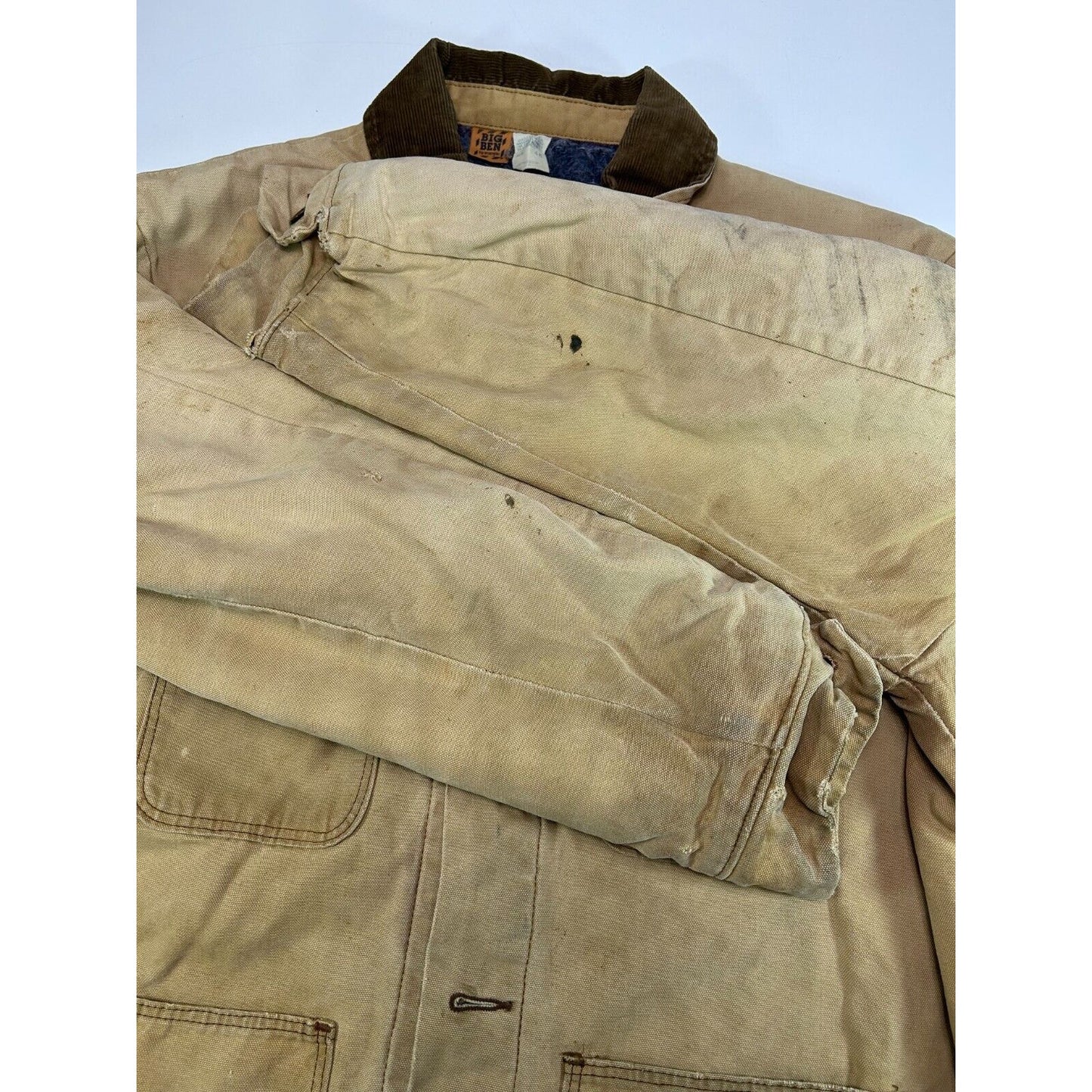 Vintage 90s Big Ben Blanket Lined Canva Workwear Chore Jacket Size 48 XL