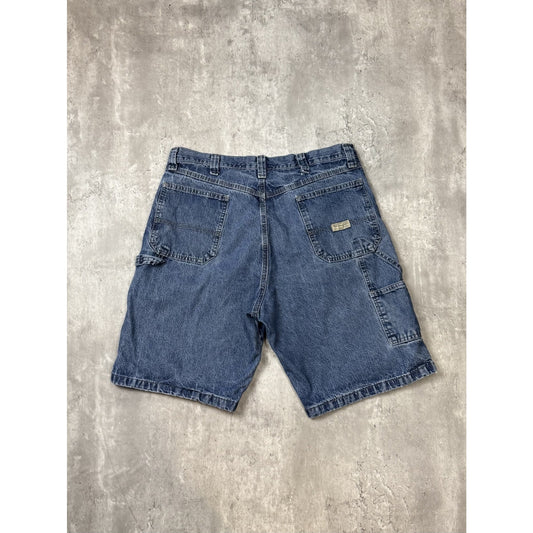 Vintage Wrangler Authentics Jeans Medium Wash Carpenter Shorts Size 36