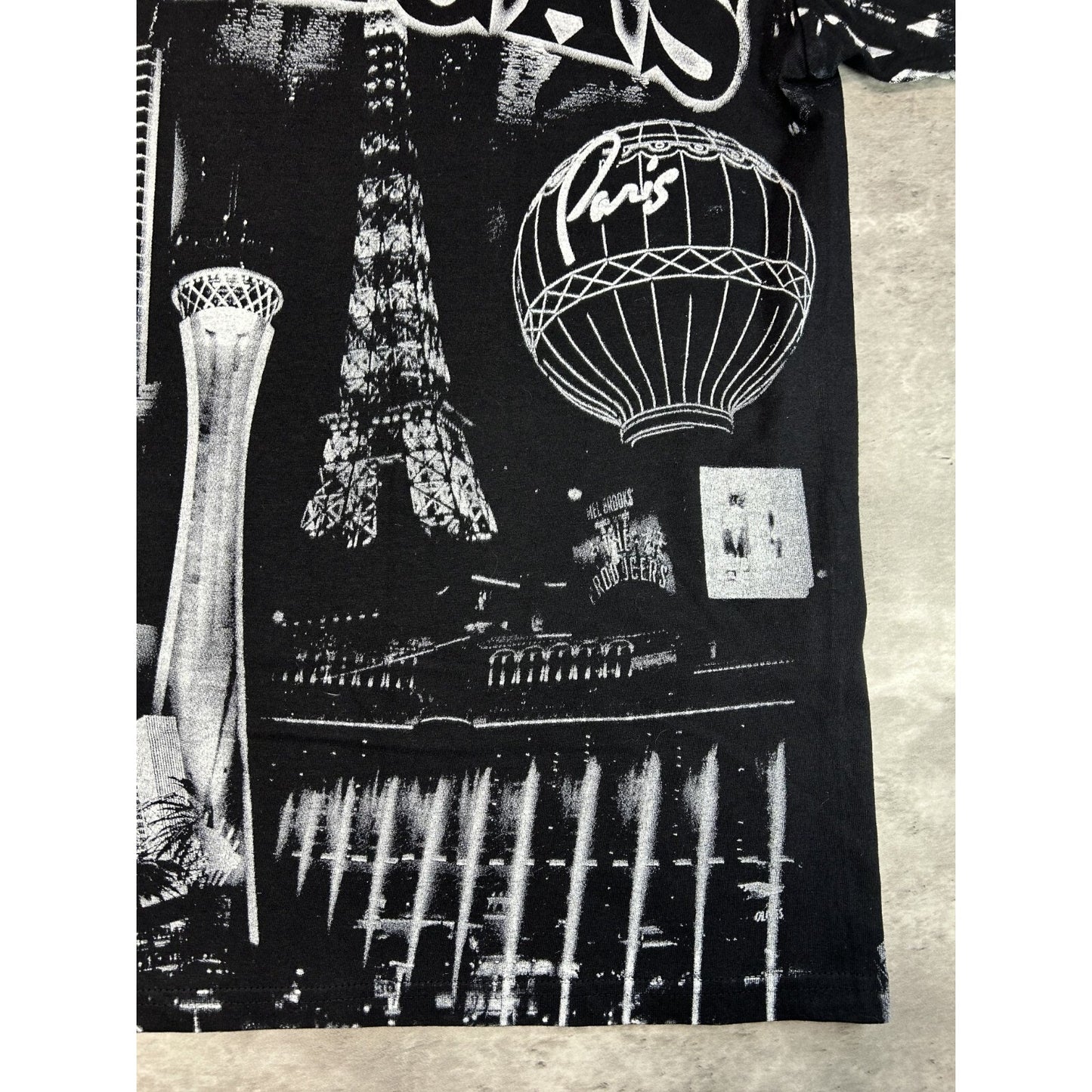 Vintage 90s Las Vegas All Over Print Destination Graphic T-Shirt Size XL