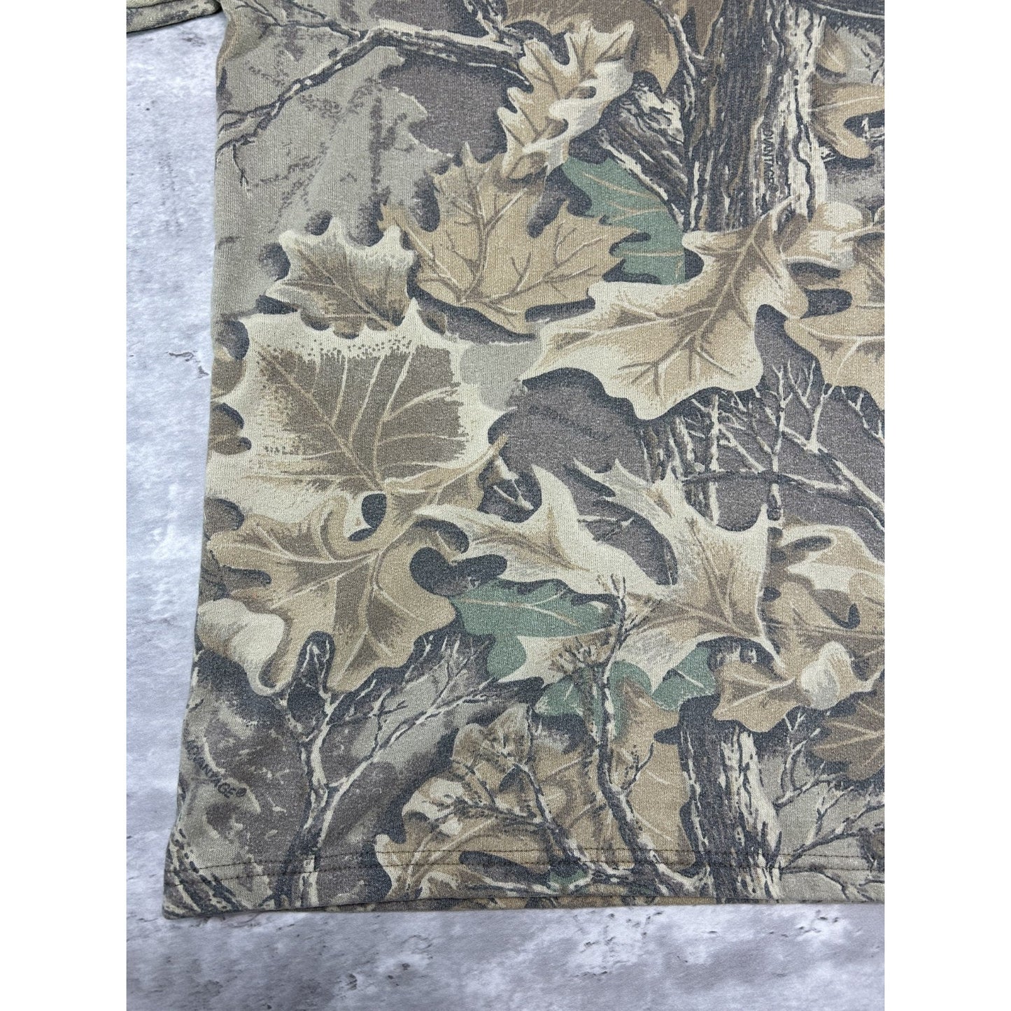 Vintage 90s Redhead Tree Camo Hunting Turtleneck Sweatshirt Size XL
