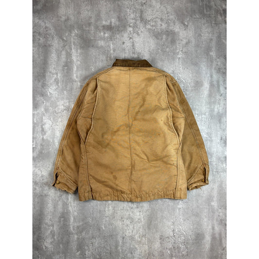 Vintage 80s/90s Carhartt Blanket Lined Canvas Workwear Chore Jacket Size XL