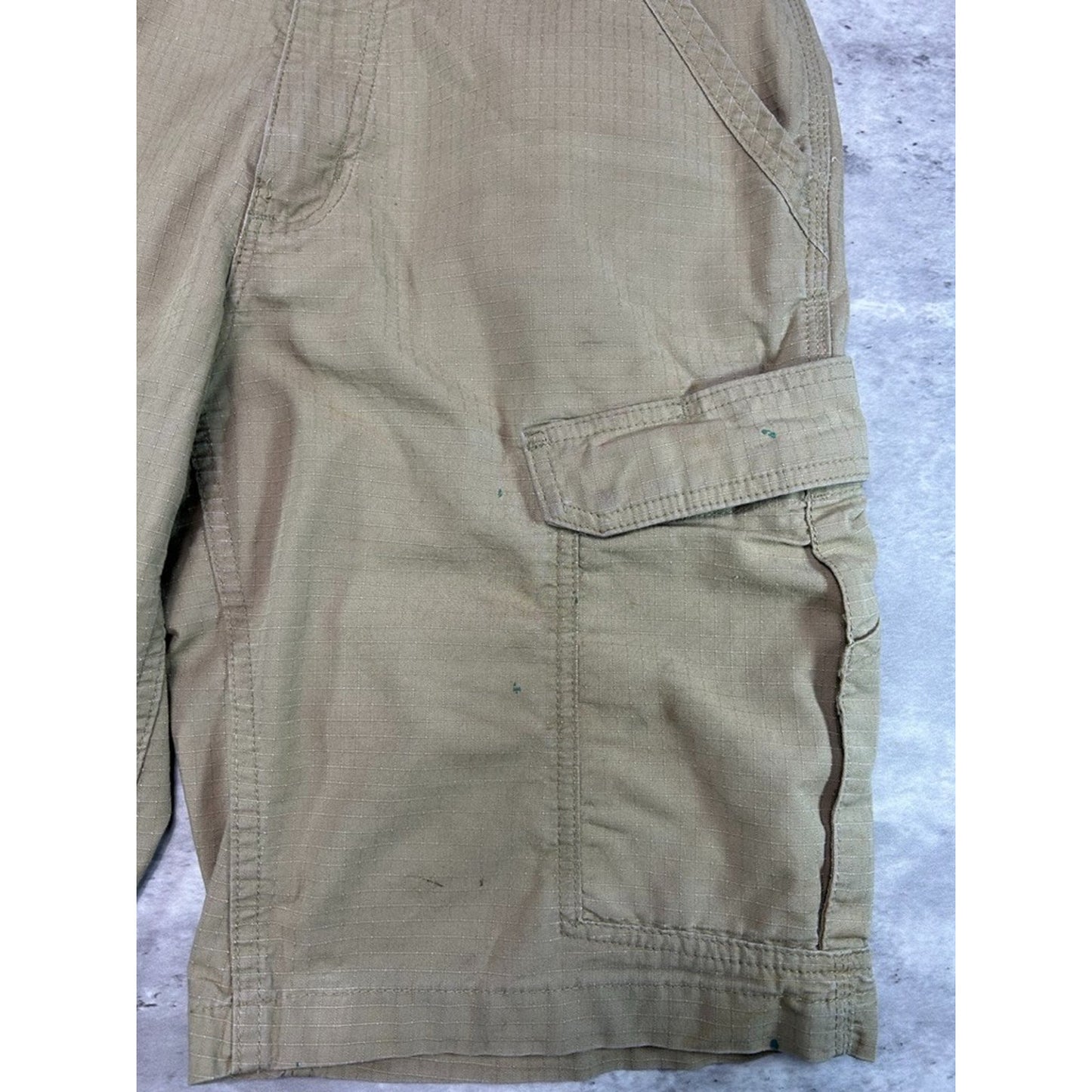 Carhartt Relaxed Fit Ripstop Workwear Cargo Shorts Size 33 Beige