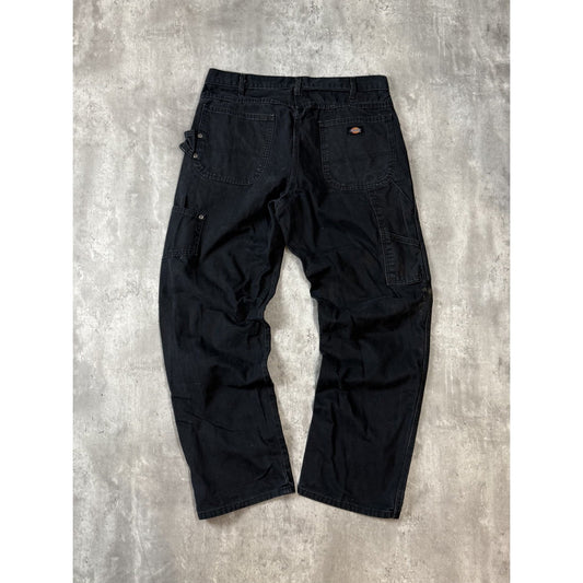 Vintage Dickies Canvas Workwear Carpenter Pants Size 36 Black