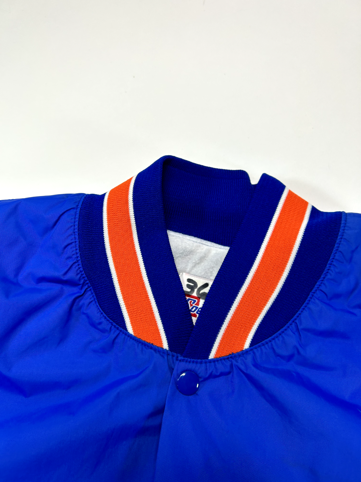 Vintage 80s Florida Gators NCAA Collegiate Nylon Bomber Jacket Size XL Blue