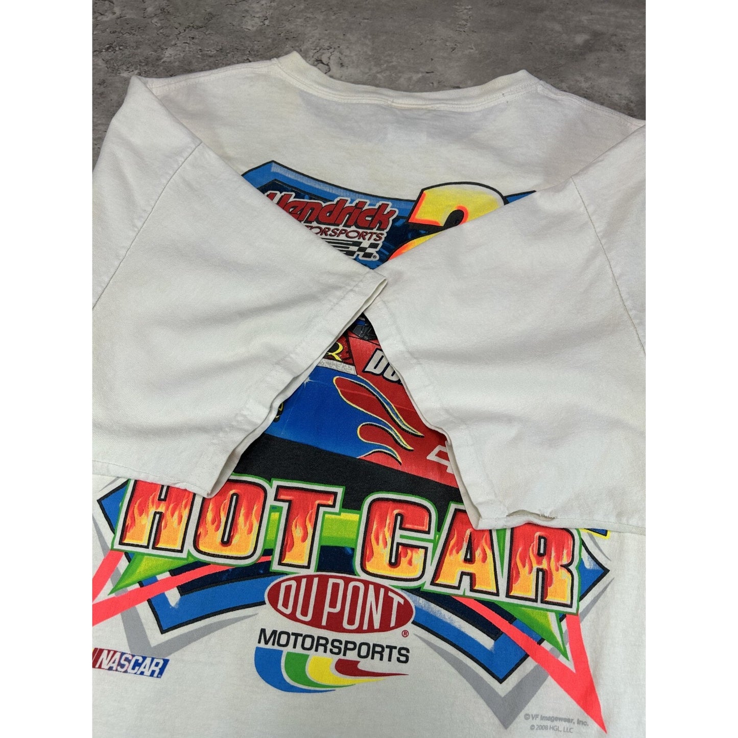 Jeff Gordon #24 Dupont Racing Nascar Race Car Graphic T-Shirt Size 2XL
