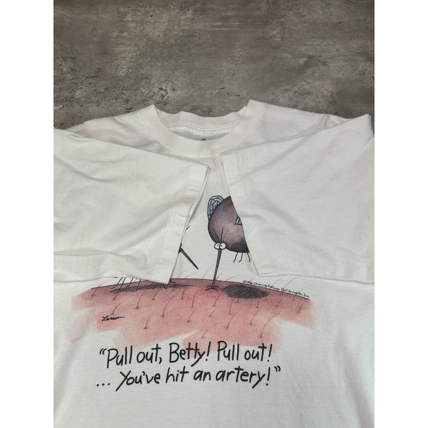 Vintage 90s Mosquitoes Pull Out Betty ! Cartoon Comedy Graphic T-Shirt Size XL