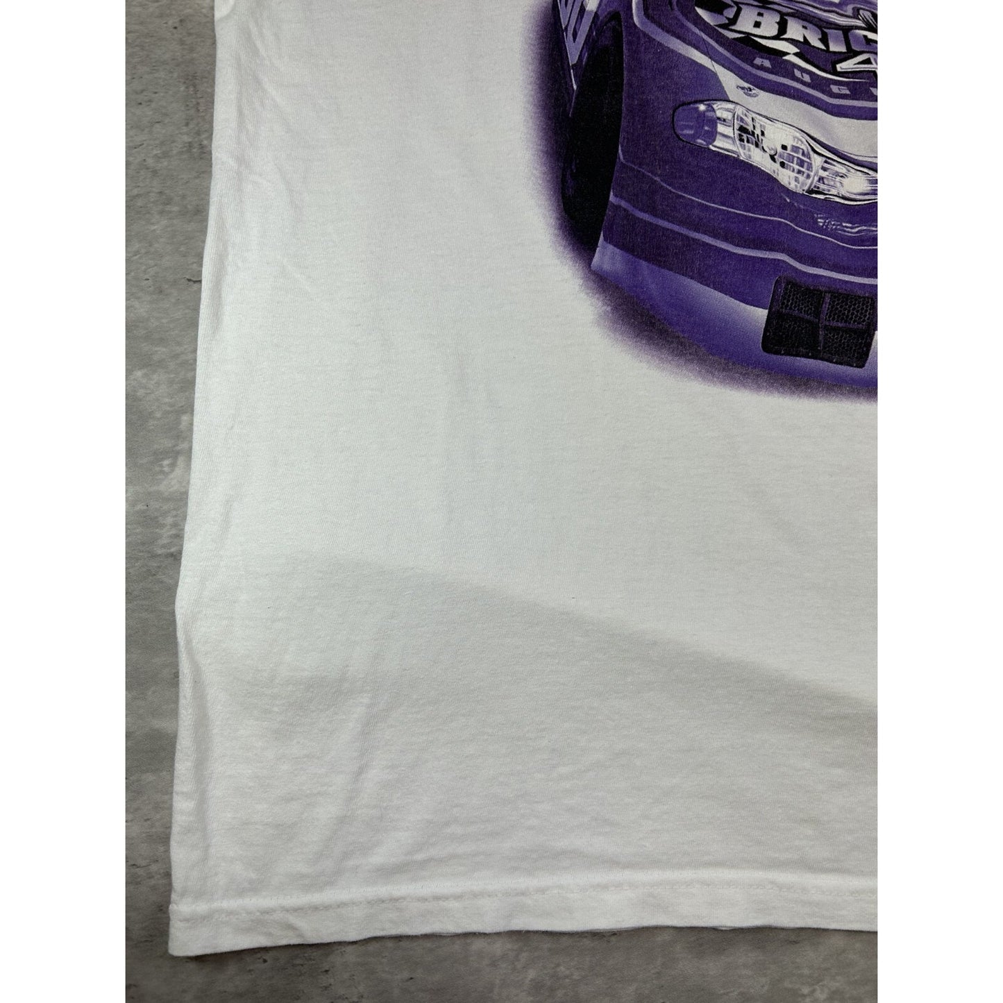 Vintage 2000 Brickyard 400 Nascar Car Graphic Race T-Shirt Size 2XL White