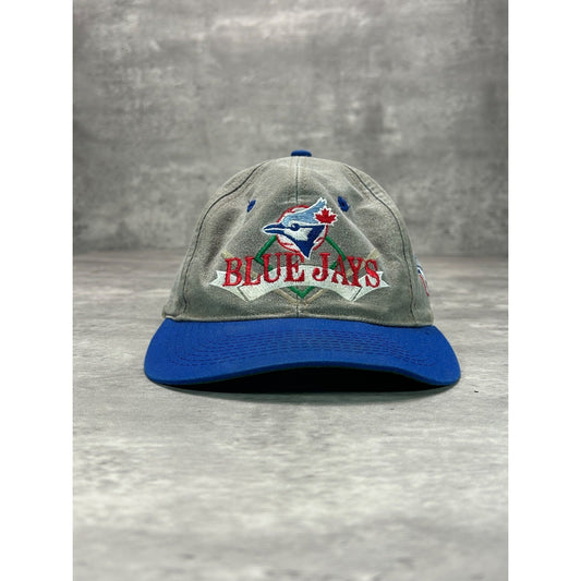 Vintage 90s Toronto Blue Jays MLB Embroidered Logo Baseball Snapback Hat OSFA