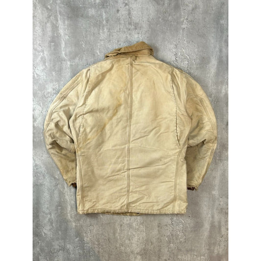 Vintage Carhartt Insulated Canvas Workwear Full Zip Arctic Jacket Size Large