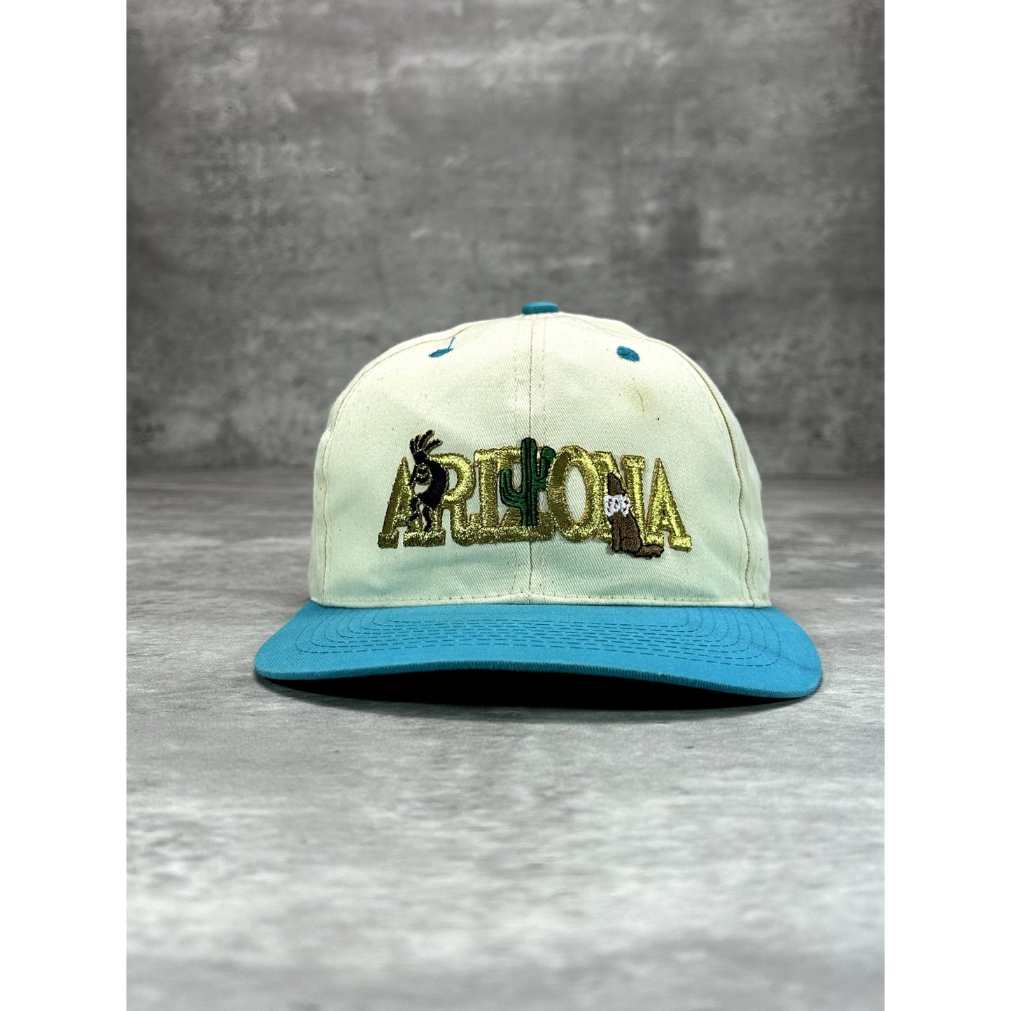 Vintage 90s Arizona Embroidered Spellout Destination Snapback Hat OSFA