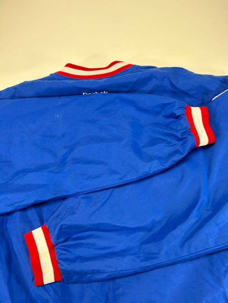 Vintage 90s New York Giants NFL Nylon Pullover Reebok Football Jacket Size Large