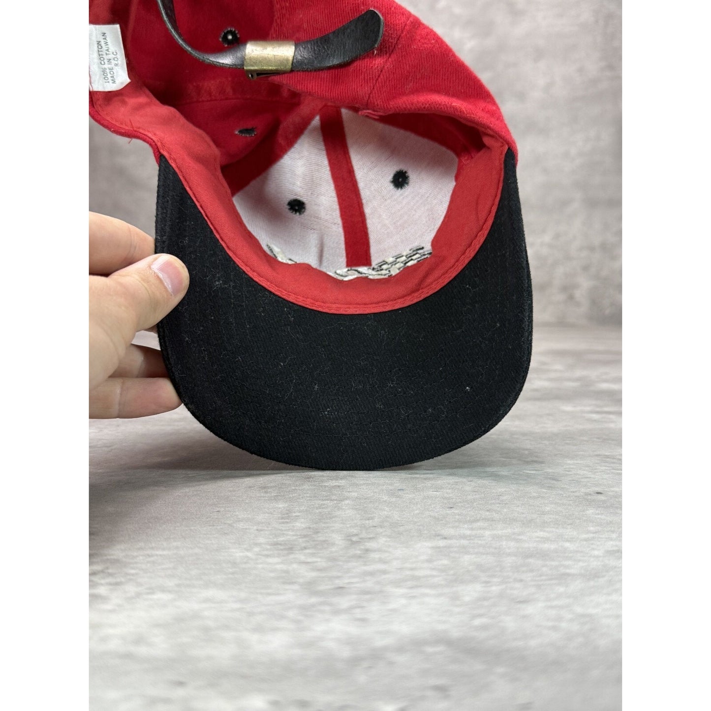 Vintage Bud Racing Team King Of Beers Embroidered Logo Strapback Hat OSFA