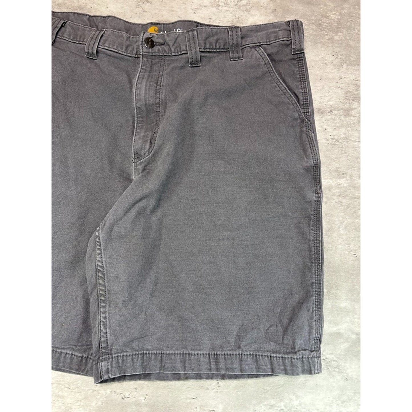 Carhartt Relaxed Fit Canvas Workwear Five Pocket Shorts Size 43 Gray