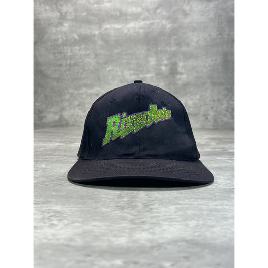 Vintage 90s Louisville Riverbats MiLB Embroidered Spellout Snapback Hat OSFA