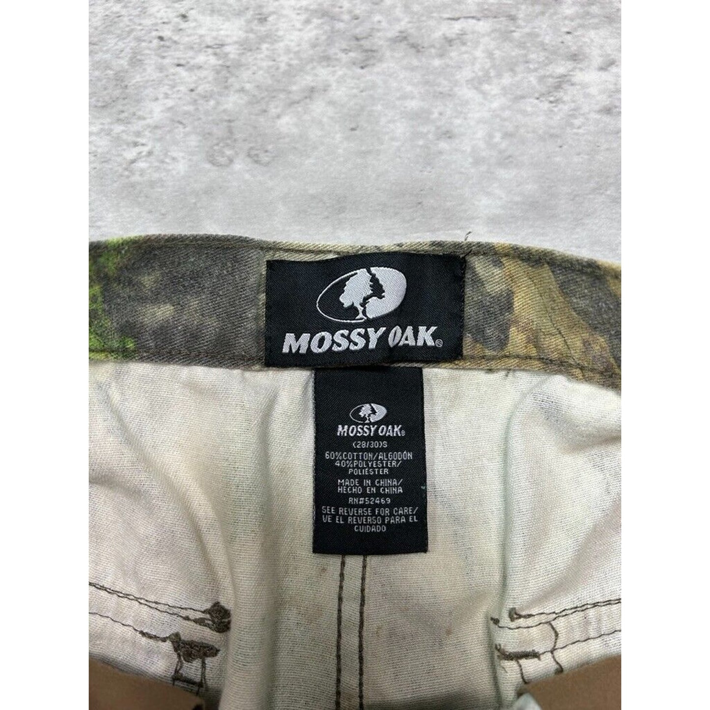 Vintage Mossy Oak Tree Camo Hunting Cargo Pants Size 30