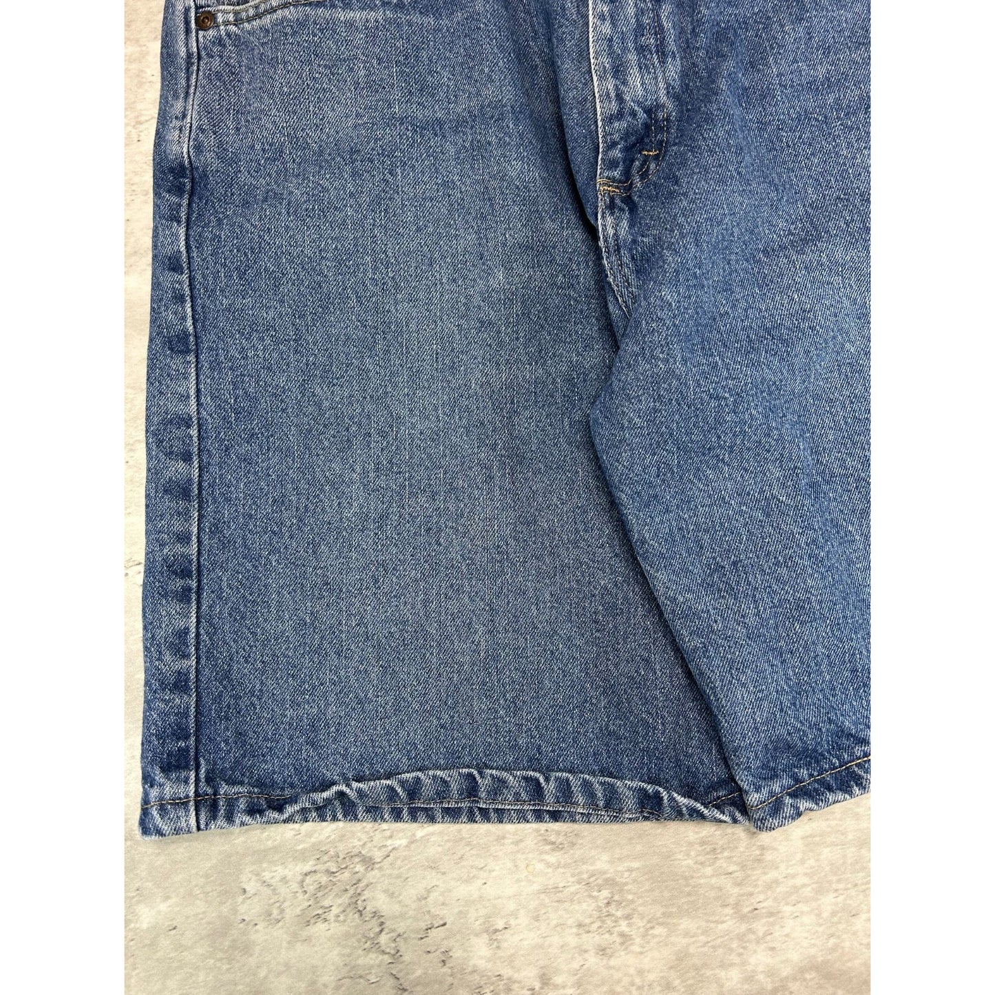Vintage Wrangler Authentics Dark Wash Denim Shorts Size 37 Blue
