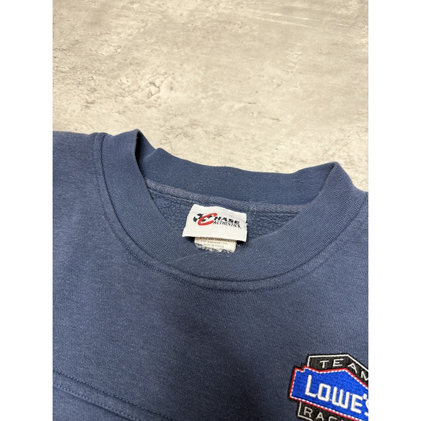 Vintage Jimmie Johnson #48 NASCAR Lowes Racing Graphic Sweatshirt Size Large