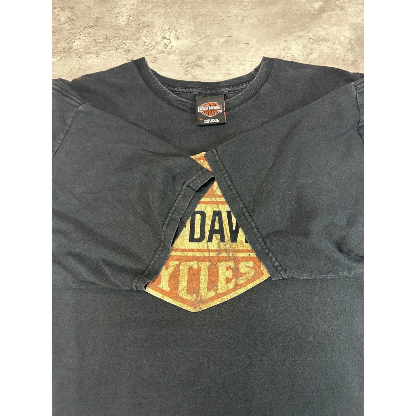 Harley Davidson Motorcycles Classic Logo Graphic T-Shirt Size XL Black