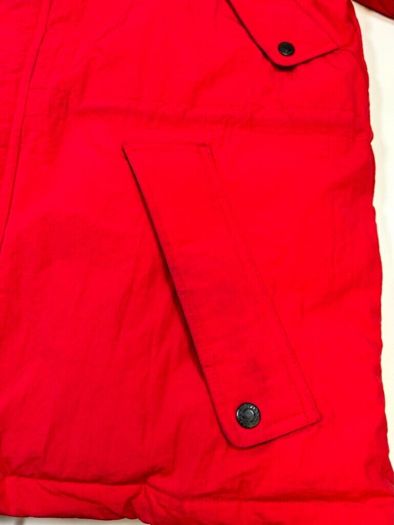 Vintage 90s Marlboro Insulated Cinched Puffer Long Hooded Jacket Size XL