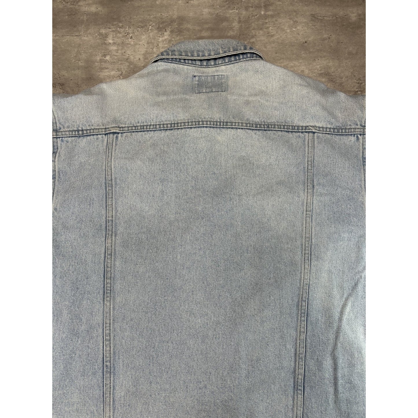 Vintage Pepsi Light Wash Denim Trucker Jacket Size XL Blue