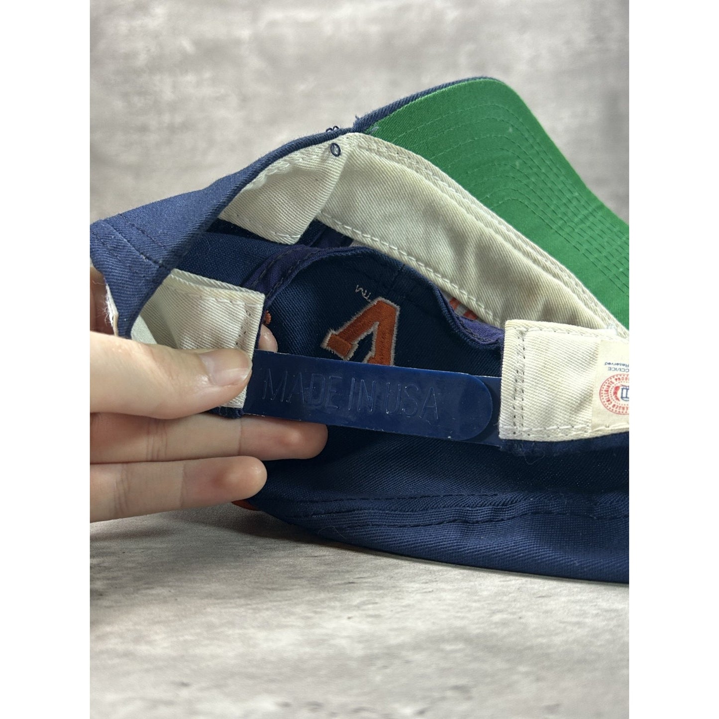 Vintage 90s Virginia Cavaliers NCAA Embroidered Spellout Snapback Hat OSFA