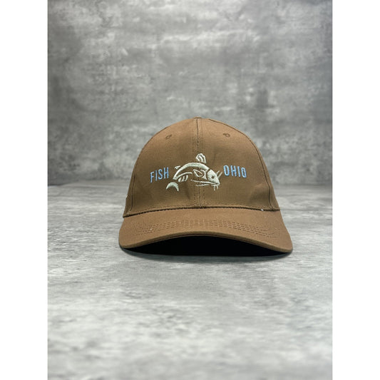 Vintage 90s Fish Ohio Embroidered Spellout Destination Snapback Hat OSFA