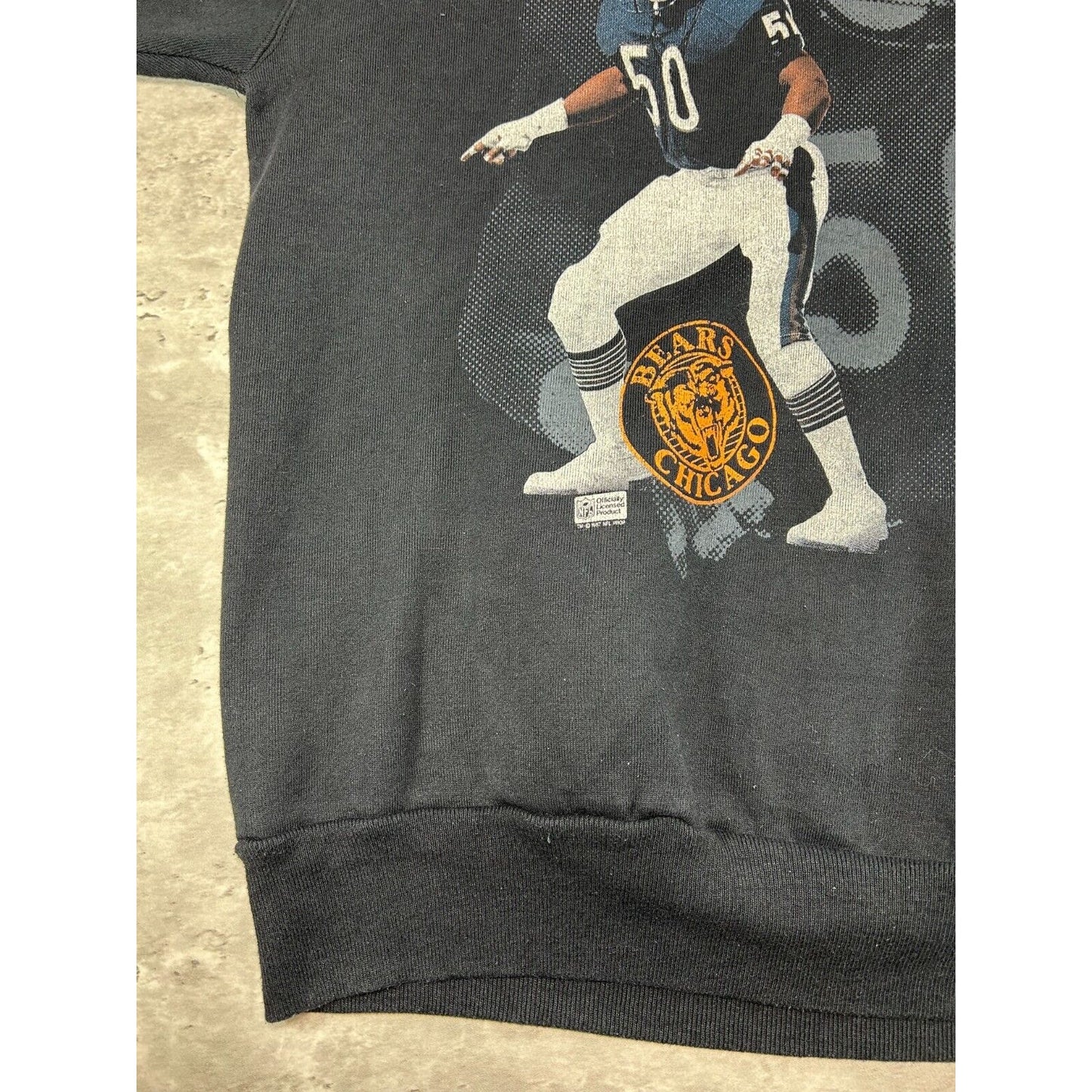 Vintage 1987 Chicago Bears NFL Player Graphic Football Sweatshirt Size Large