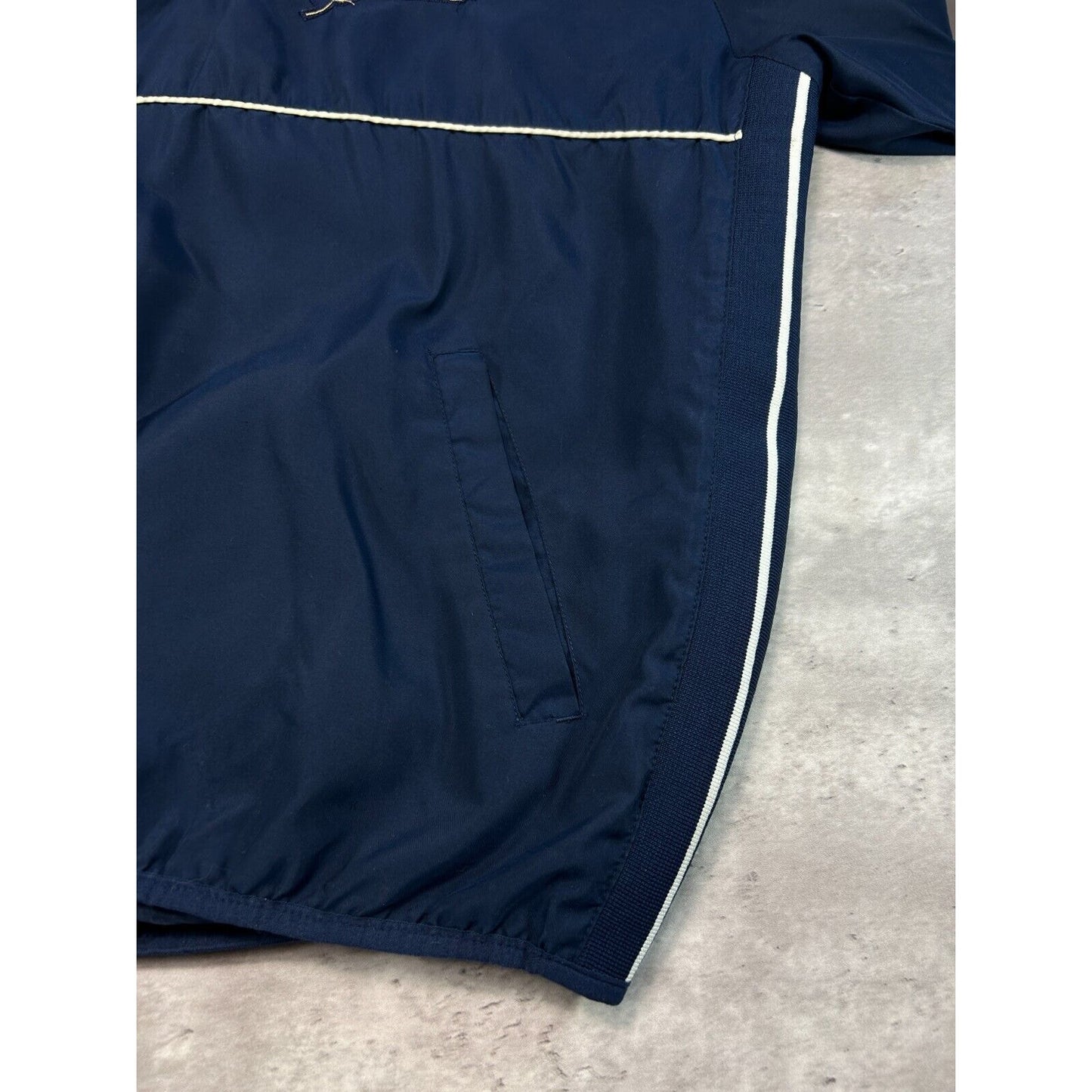 Milwaukee Brewers MLB Embroidered Logo 1/4 Logo Nylon Jacket Size XL