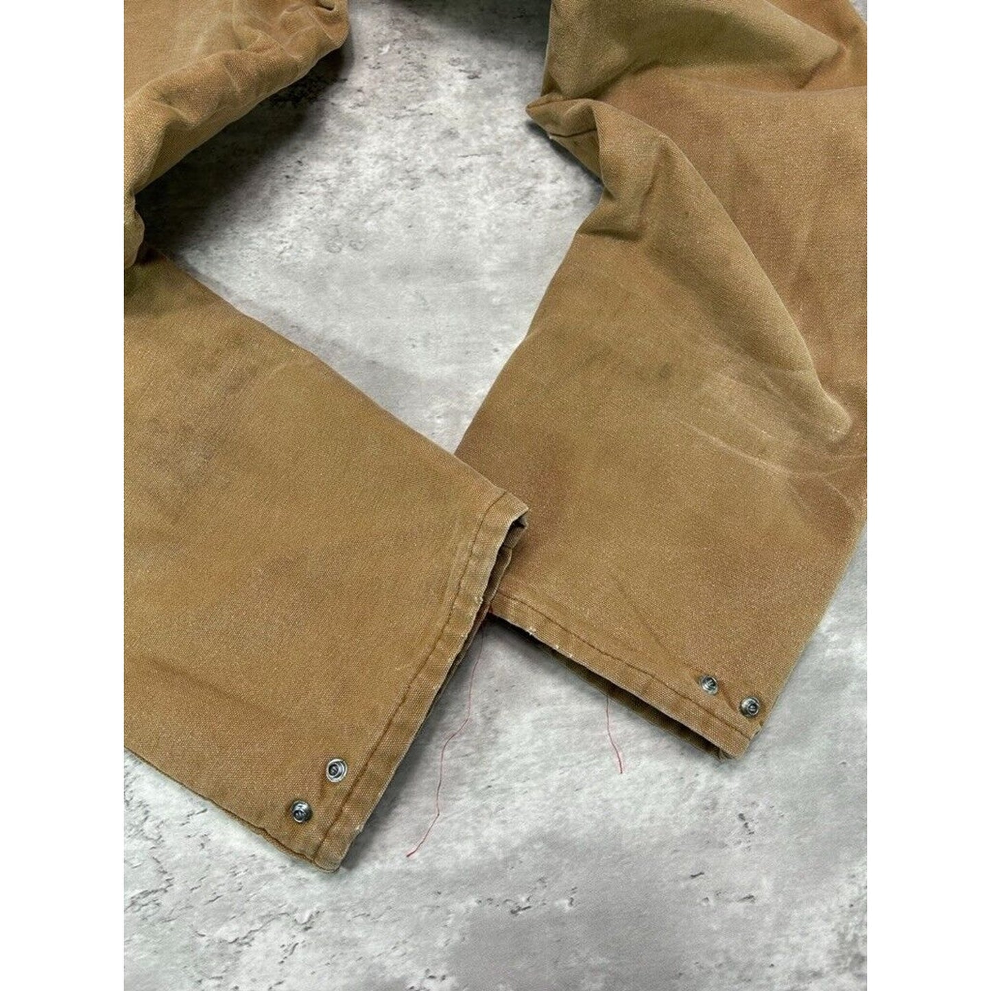 Vintage Dickies Quilted Lined Canvas Workwear Pants Size 31 Beige