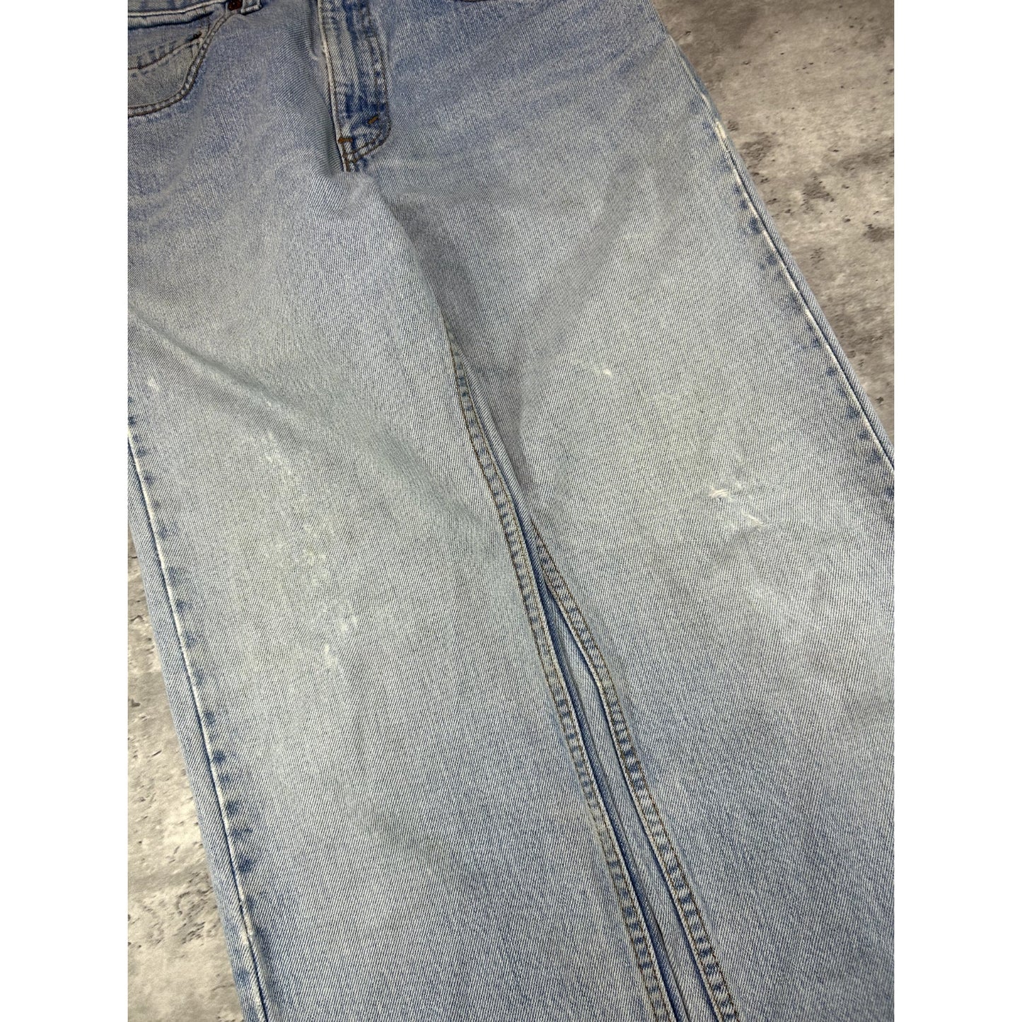 Vintage 90s Levis 505 Red Tab Light Wash Denim Pants Size 31W Blue