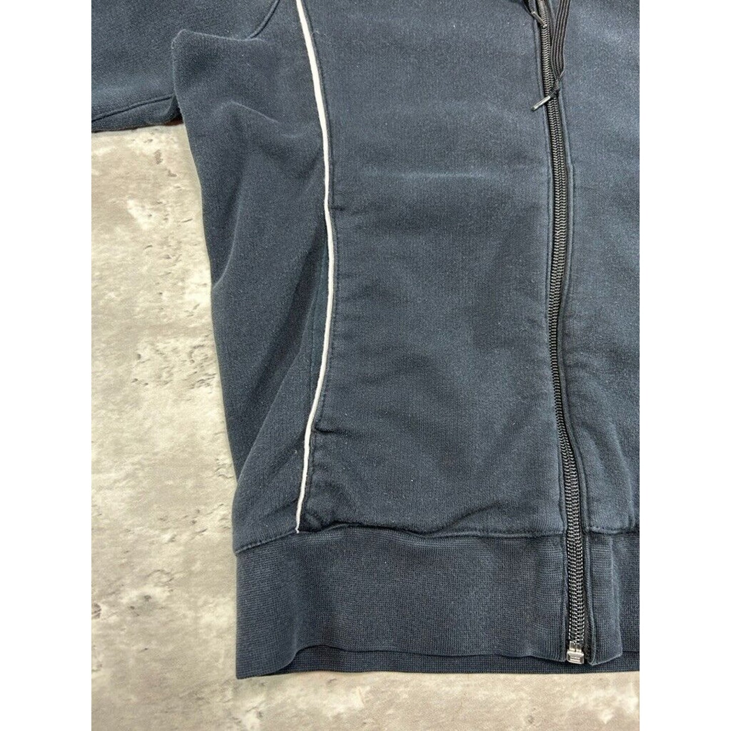 Vintage Womens Nike Embroidered Two Tone Full Zip Hooded Sweatshirt Size Small