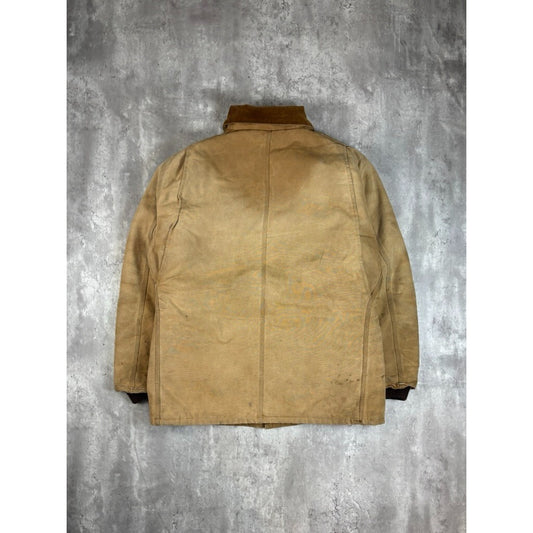 Vintage Carhartt Insulated Canvas Workwear Full Zip Arctic Jacket Size 48 Tall
