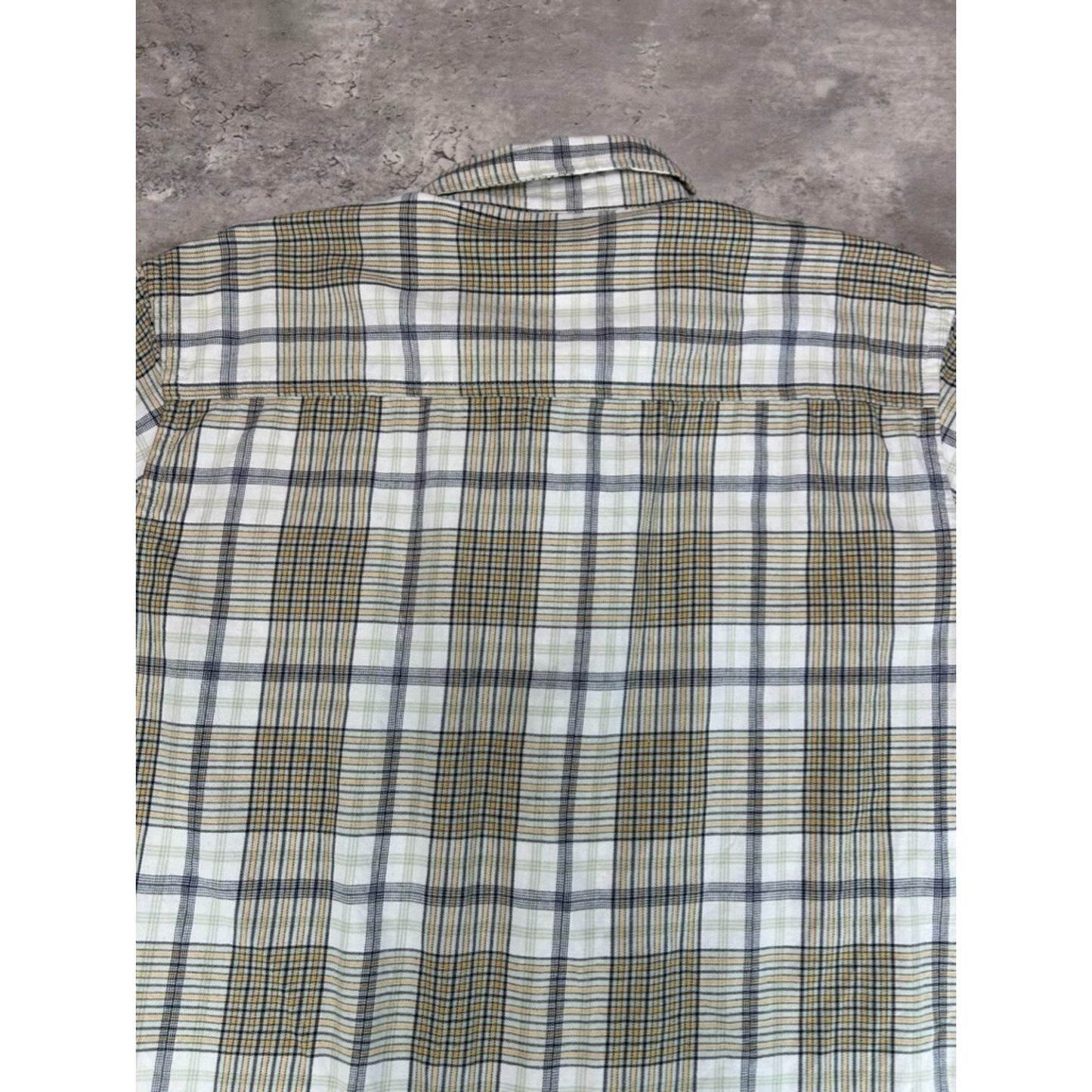 Vintage Y2K Ecko Unltd Plaid Single Pocket Short Sleeve Button Up Shirt Medium