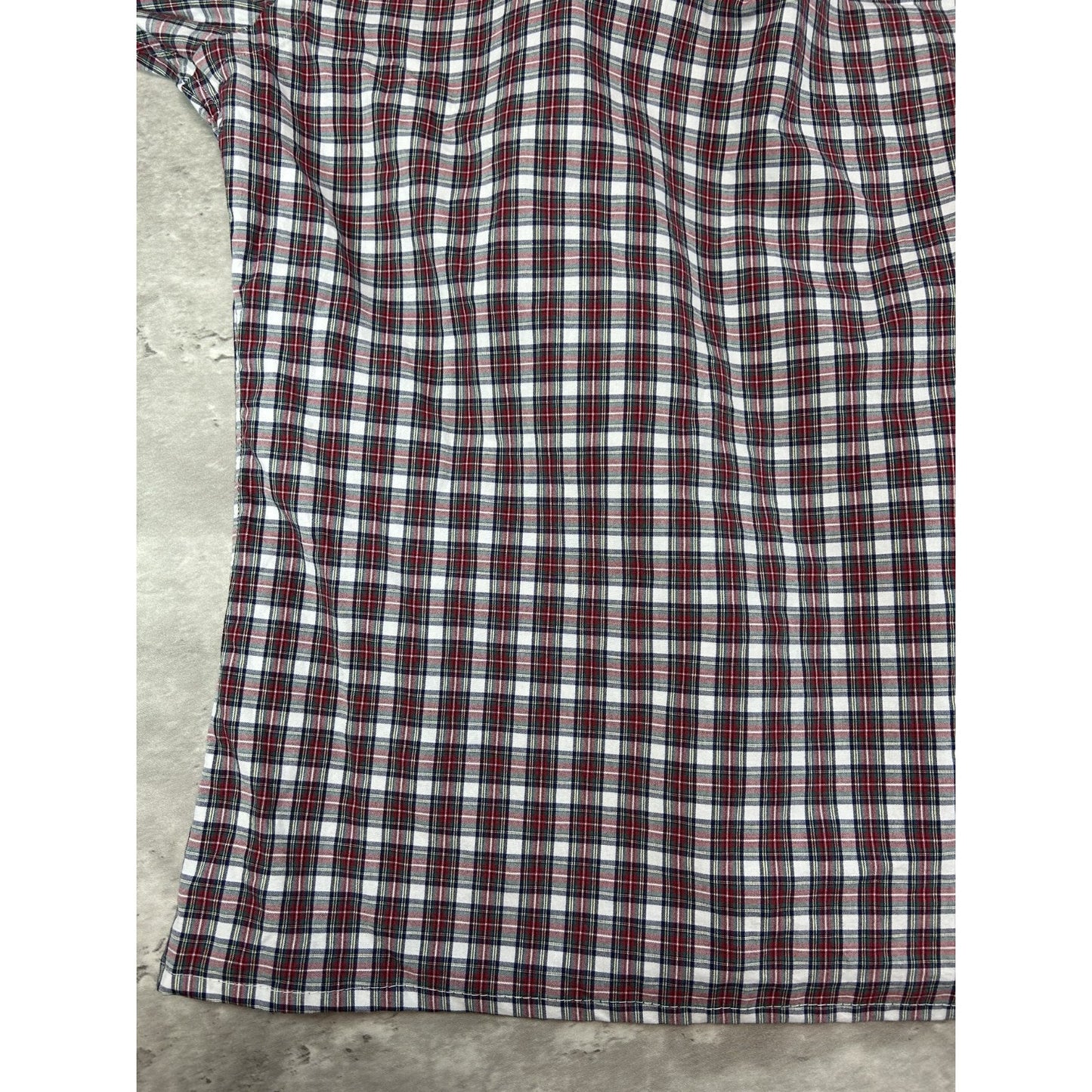 Polo Ralph Lauren Plaid Print Reworked Cropped Button Up Shirt Size Medium