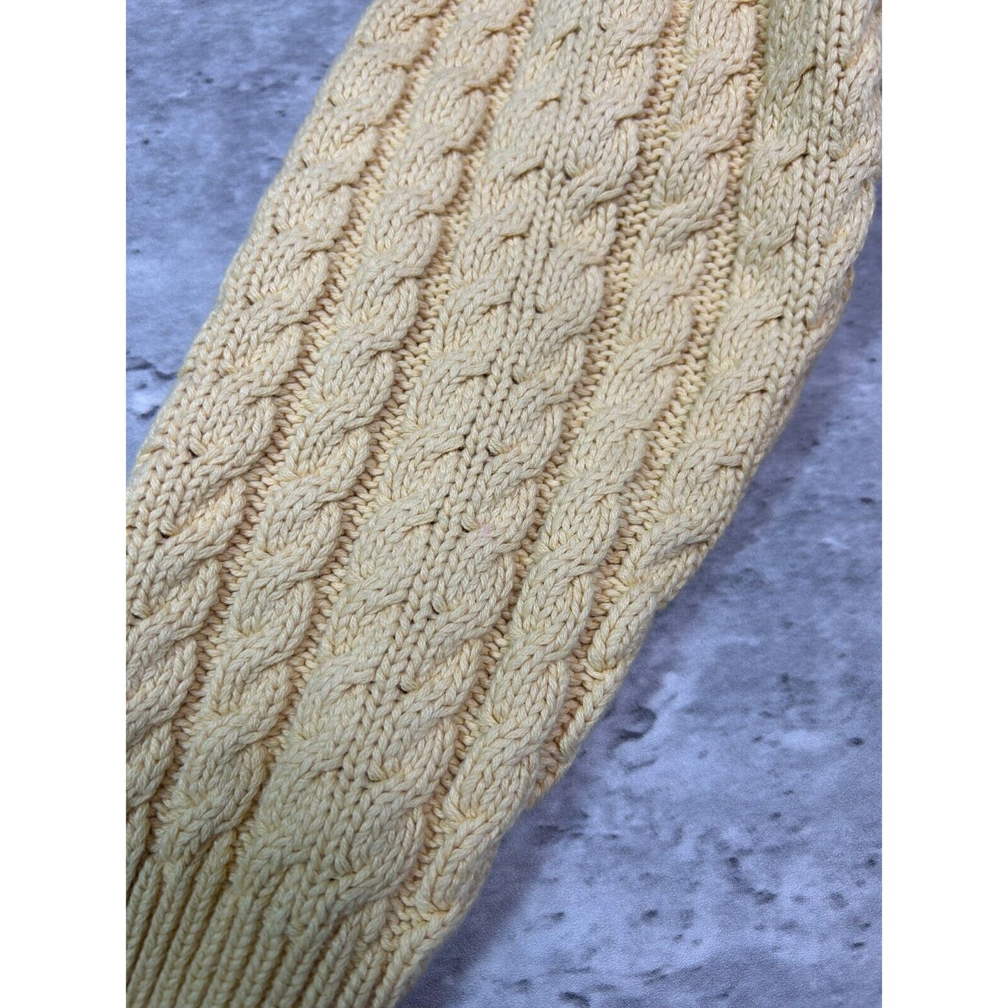 Vintage 90s Jeanne Pierre Cable Knit Turtle Neck Pullover Sweater Size Small