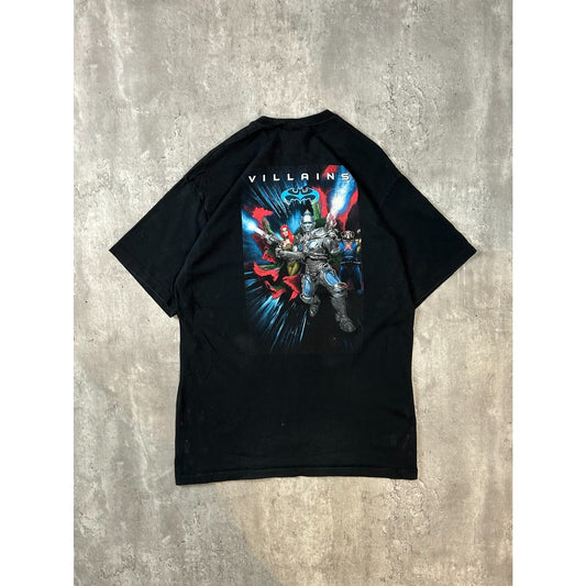 Vintage 90s Batman & Robin Heroes & Villains Movie Promo Graphic T-Shirt Large