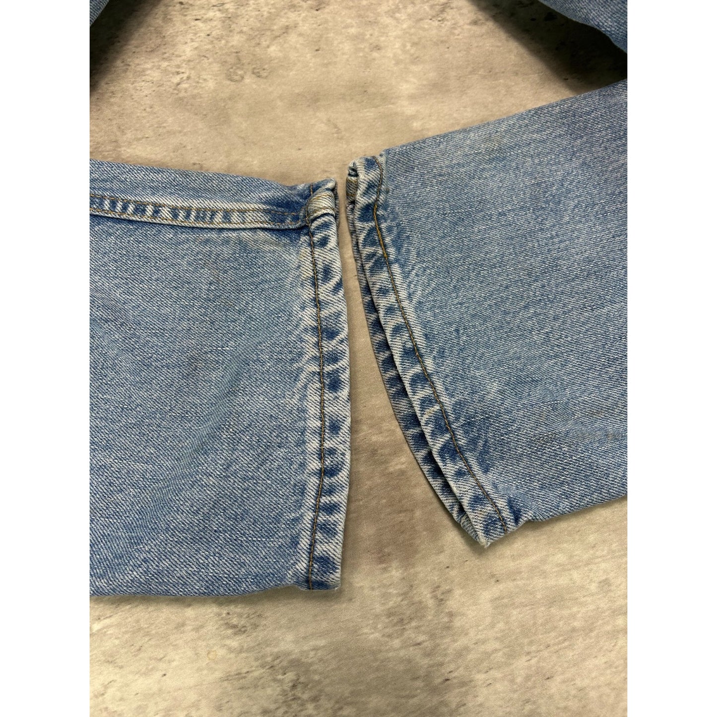 Vintage 90s Levis 505 Red Tab Straight Leg Light Wash Denim Pants Size 31