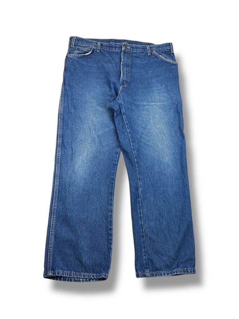 Vintage Dickies Dark Wash Denim Workwear Pants Size 39 Blue
