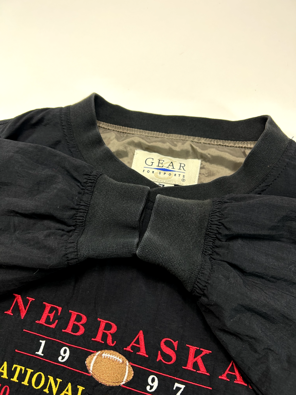 Vintage 90s Nebraska Cornhuskers NCAA Football National Champs Jacket Size XL