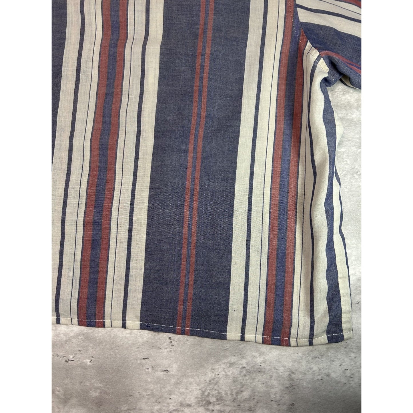 Vintage 80s Wrangler Striped Pearl Snap Reworked Cropped Button Up Shirt Sz 2XL