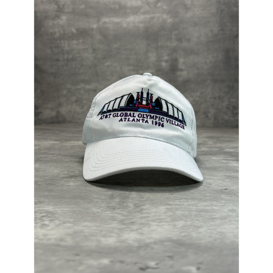 Vintage 1996 Atlanta Olympic Village Embroidered Destination Snapback Hat OSFA