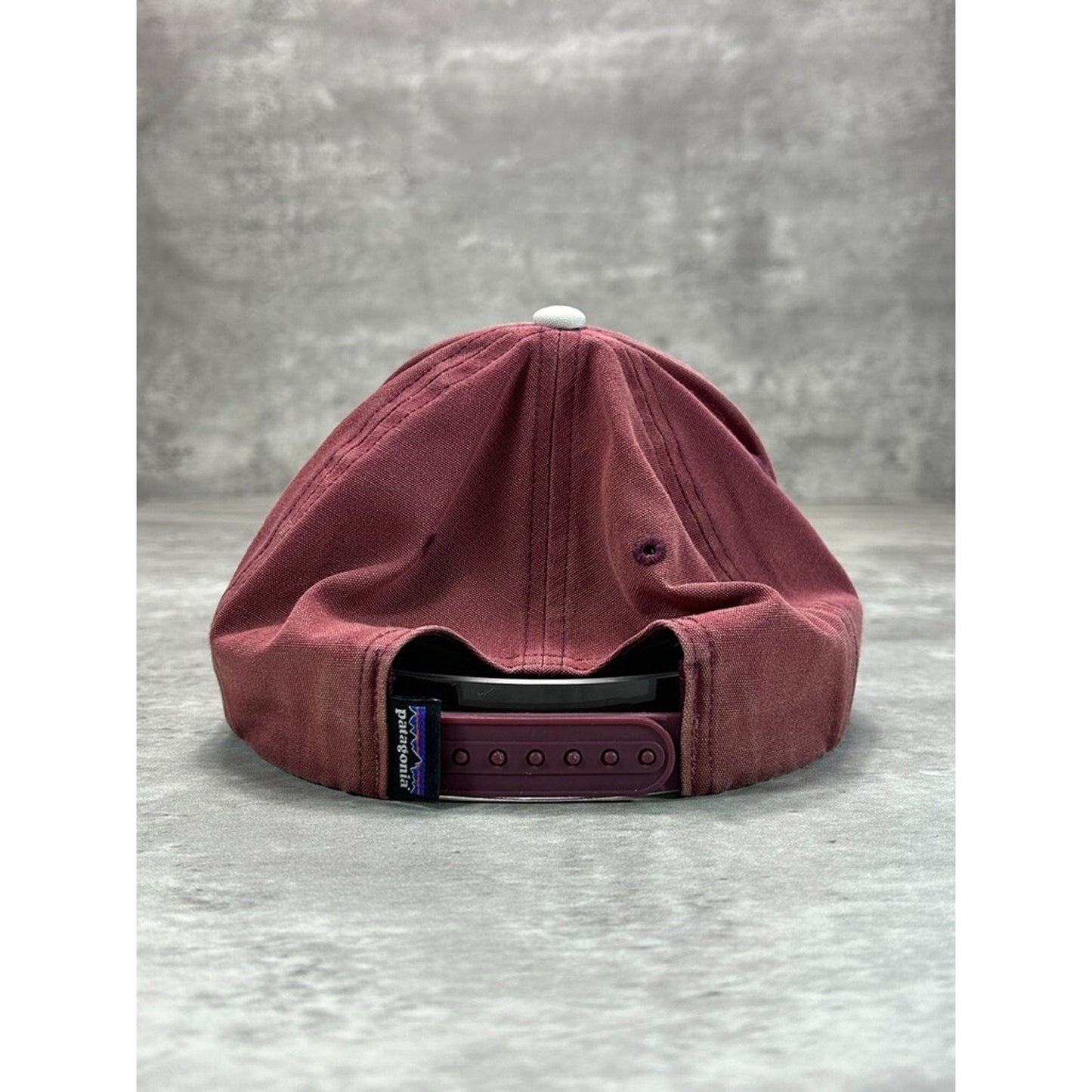 Patagonia Embroidered Bear Spellout Trucker Snapback Hat OSFA