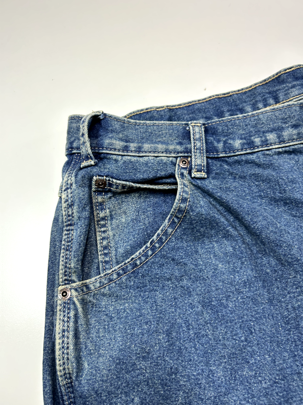 Vintage Dickies Dark Wash Denim Workwear Carpenter Pants Size 38
