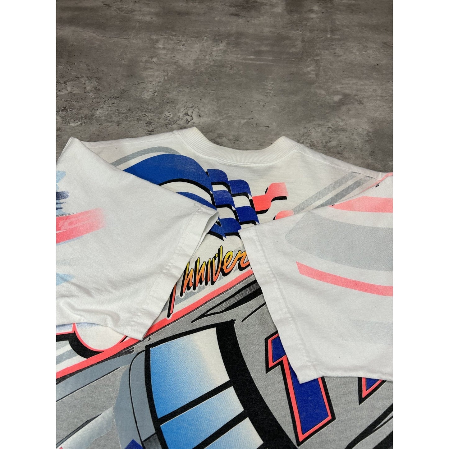 Vintage 1997 Darrel Waltrip #17 25th Anniversary Big Graphic T-Shirt Size Large