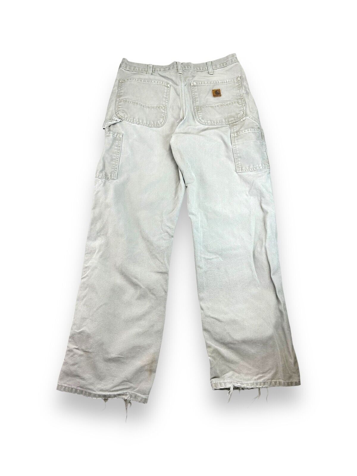 Vintage Carhartt Dungaree Fit Canvas Workwear Carpenter Pants Size 33W B11 DES