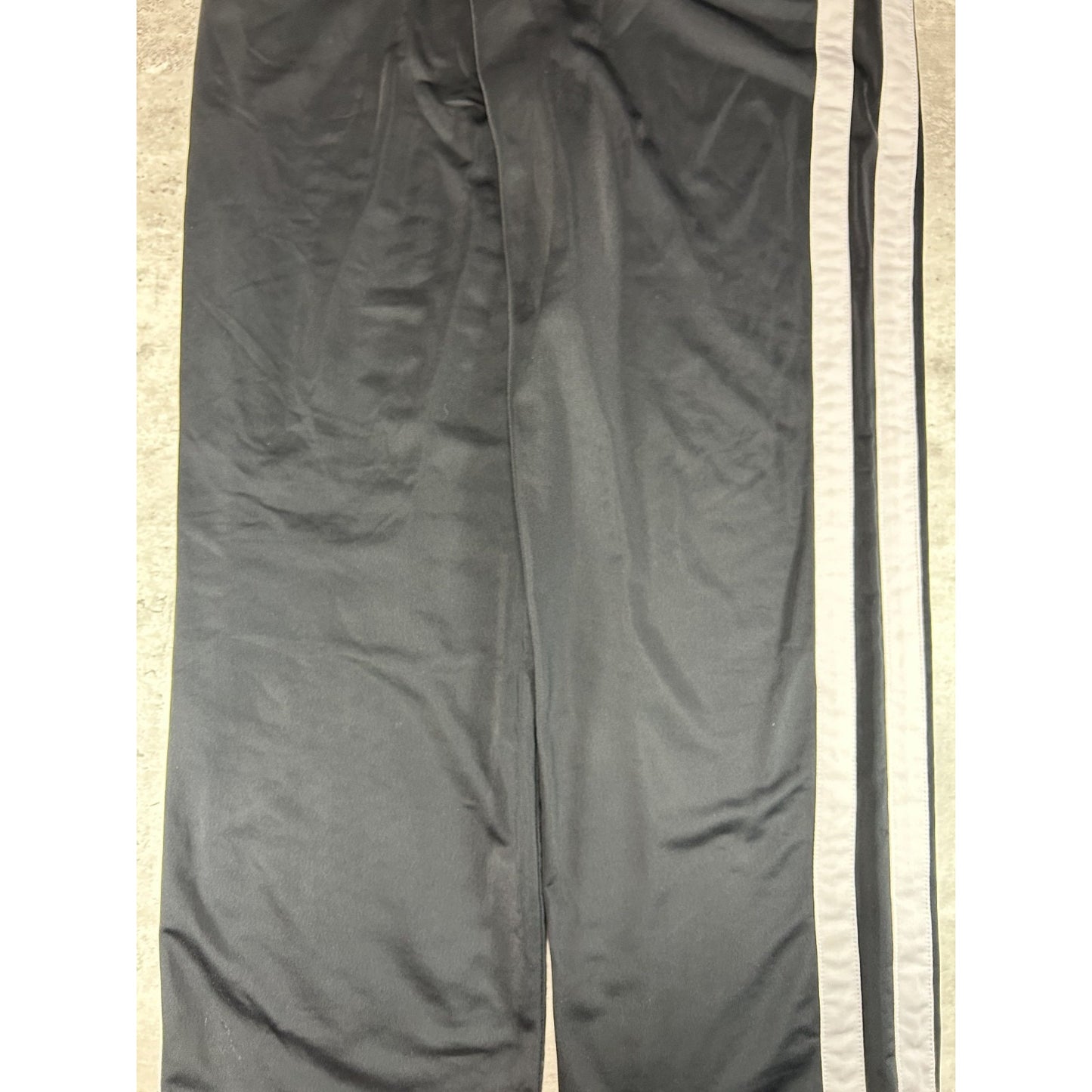 Vintage Y2K Reebok Embroidered Logo Nylon Track Pants Size XL Black