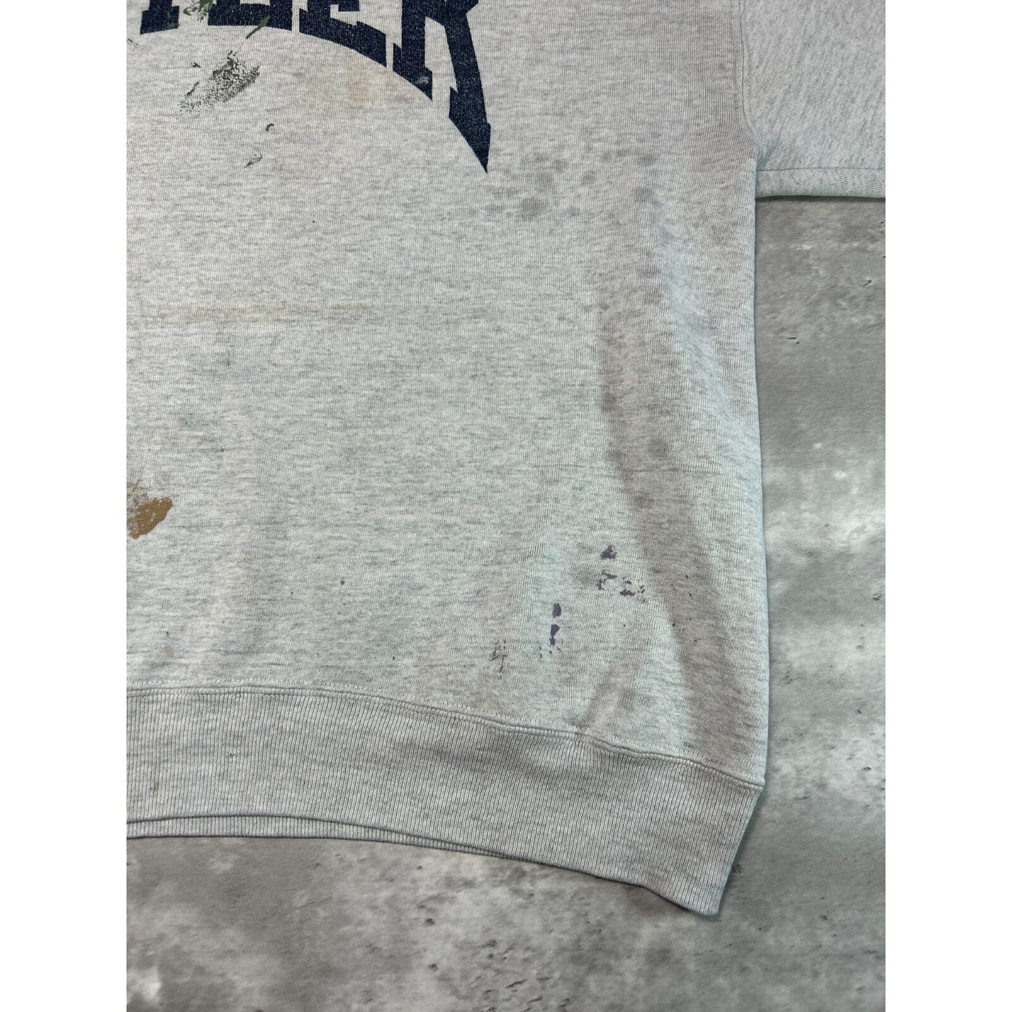 Vintage Butler University NCAA Collegiate Arc Spellout Pullover Sweatshirt Size XXL Gray