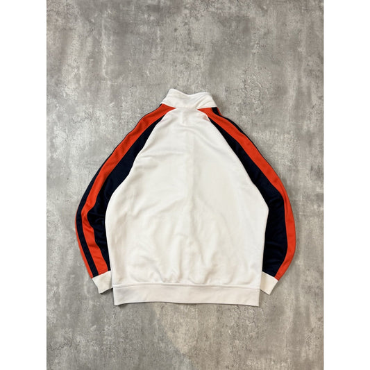 Vintage 2000s Nike Embroidered Logo Full Zip Tack Suit Jacket Size XL White