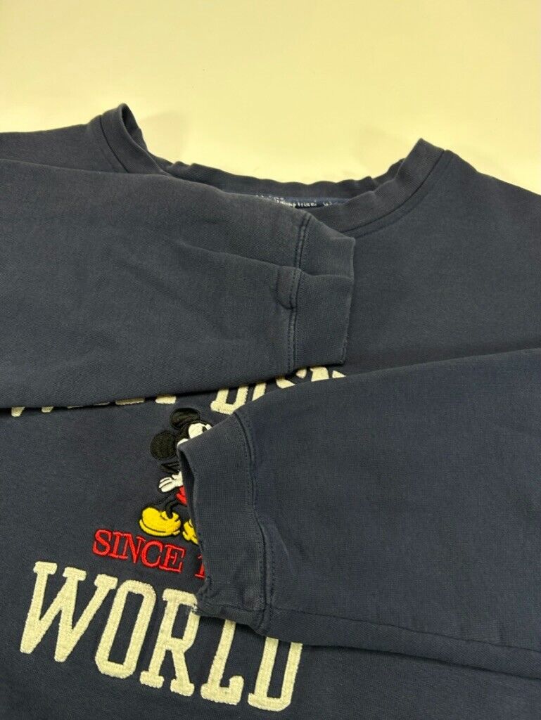 Vintage Walt Disney World Mickey Mouse Destination Graphic Sweatshirt Size Large